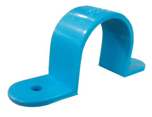 [1003841] กิ๊บจับท่อ PVC หนา 1/2" ฟ้า