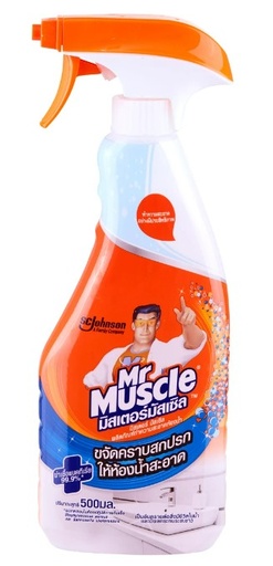 [1004101] สเปรย์ทำความสะอาดห้องน้ำ 3อิน1 500 มล. MR.MUSCLE