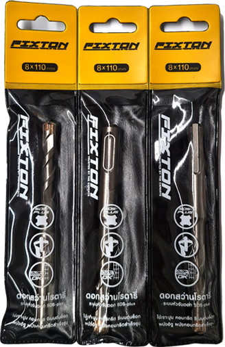 [1004189] ดอกสว่านโรตารีSDS-PLUS4แฉก12*210 FIXTON+