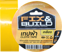 -เทปผ้า เหลือง 2"x9M FIX&BUILD+