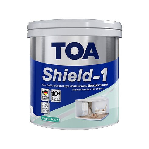 [1004335] สีน้ำภายใน ด้าน 1กล. เบส B ชิลด์วัน นาโน TOA