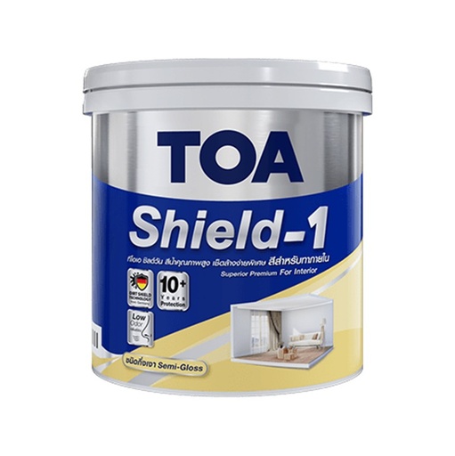 [1004341] สีน้ำภายใน กึ่งเงา 1กล. เบส A ชิลด์วัน นาโน TOA
