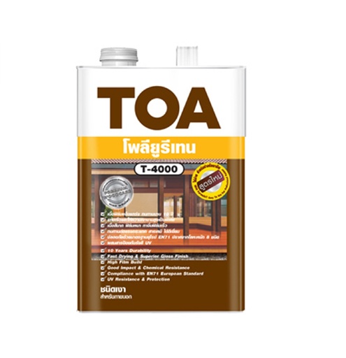 [1004458] โพลียูรีเทน 1K เงา ภายนอก 1กล. #T4000 TOA