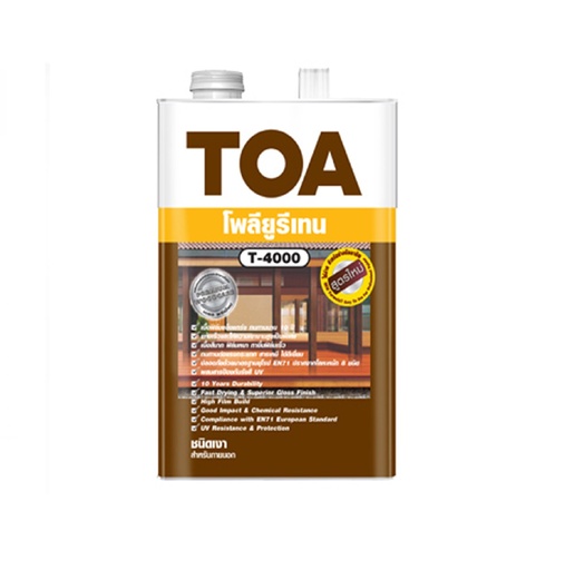 [1004460] โพลียูรีเทน 1K เงา ภายนอก 1/4กล. #T4000 TOA