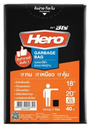 ถุงขยะแบบแพ็ค ขนาด XS 18x20" รุ่นมาตราฐาน สีดำ HERO (แพ็ค 40 ใบ)