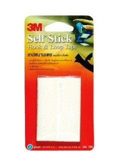 [1004573] เทปหนามเตย แบบอ่อน 1x3 16634 สีขาว 3M