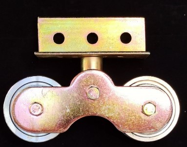 [1004832] ล้อประตูคู่ ร่องU 0974 3 ขากระดก