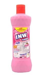 [1004887] น้ำยาล้างห้องน้ำ 500/600มล. สีชมพู INW TURBO