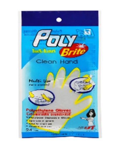 [1004965] ถุงมือพลาสติกเอนกประสงค์ 950-0 โพลีไบรท์