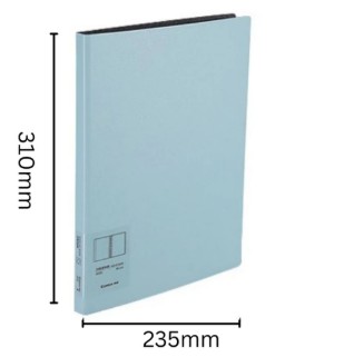 [1005281] -แฟ้มปกหนัง ไส้ใน 20 ซอง A4 A5322 สีฟ้า COMIX+