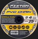 -โซ่ PVC MPT-1904R 4มม. ยาว 25m. ดำ FIXTON+