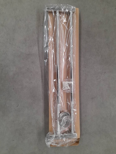 [1005300] ราวแขวนผ้า 2ราว 60ซม SS201 056/10 FIX&BUILD+