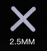 [1005329] ตัวจัดร่องยาแนว 2.5mm 8119 200ตัวFIXTON+