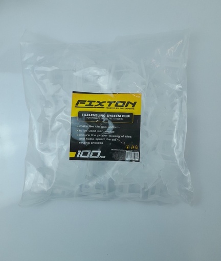 [1005333] -คลิปปรับระดับกระเบื้อง 1mm 8119-2P (100ชิ้น) FIXTON+