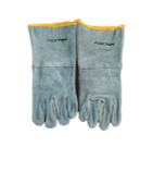 [1005341] ถุงมือหนังกลับ สั้น ขอบเหลือง FIXTON+