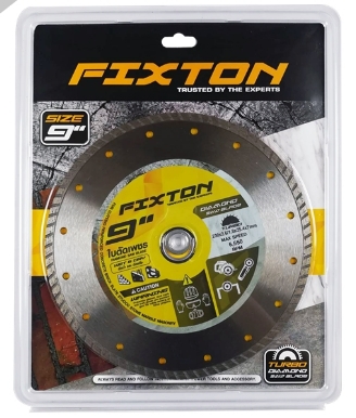 [1005355] ใบตัดเพชร Turbo 9" FIXTON+