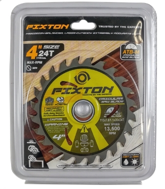 [1005358] -ใบเลื่อยวงเดือน 4"x24T แบบบาง FIXTON+