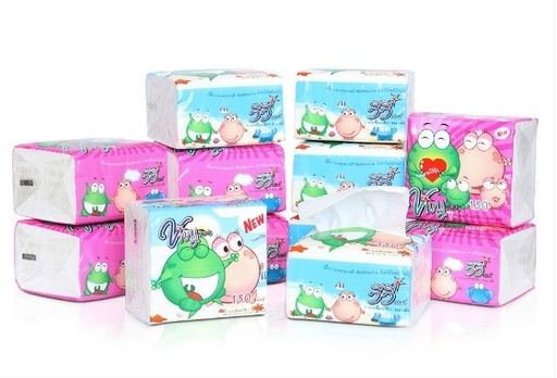 [1005103] กระดาษทิชชู่ Pop -Up 130 แผ่นคู่ Vivy