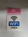 -ป้ายพีพี WIFI FREE ขนาด 6x6 ซม 1102-03