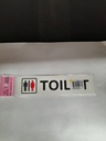 -ป้ายพีพี ชาย-หญิง TOILET ขนาด 16x4 ซม. 1103-01