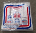 ถุงหูหิ้ว 100 ใบ. 6x11 ตราปู