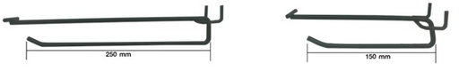 [1005693] Hook for Packboard L250 mm FIX&BUILD+
