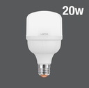 -หลอดกลม LED HIGHT WATT T-BULB GLOSS 20W แสง DAYLIGHT 6500K LAMPTAN