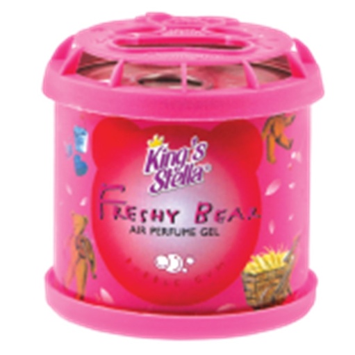 [1006011] เจลปรับอากาศ เฟรชชี่แบร์ 80 g. กลิ่นบับเบิ้ลกัมม์ King's Stella