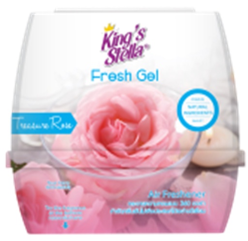 [1006031] -เจลปรับอากาศ เฟรชเจล 180 g. กลิ่น Treasure Rose King's Stella