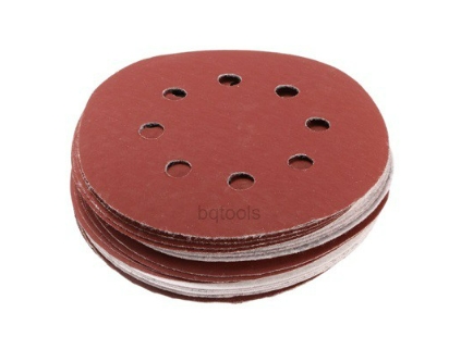 [1006040] กระดาษทรายกลม สักหลาด 5 8รู เบอร์80 คลิงสปอร์