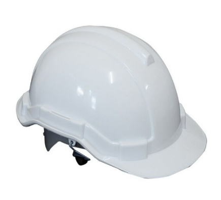 [1006149] หมวกนิรภัย HDPE ปรับเลื่อน มอก. SC-03RHDPE-WL สีขาว