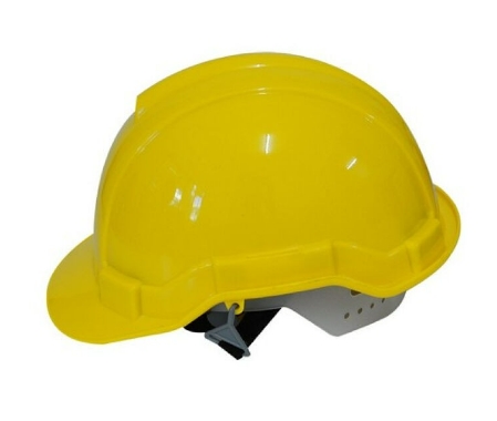 [1006150] หมวกนิรภัย HDPE ปรับเลื่อน มอก. SC-03RHDPE-YL สีเหลือง