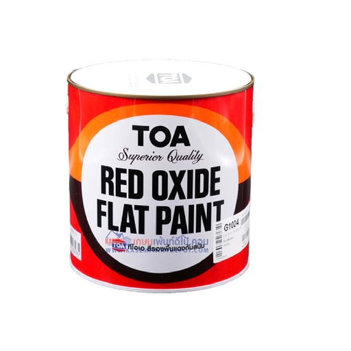 [1006580] สีรองพื้นกันสนิม #G1024  แดงออกไซด์ 5 ก.ล. TOA