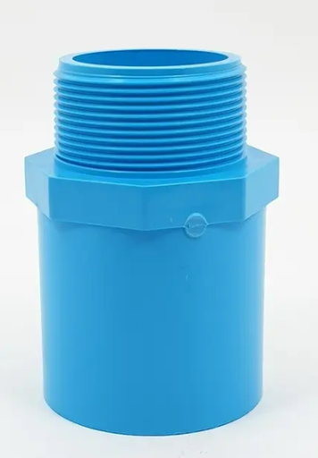 [1006613] ข้อต่อตรงPVCหนาเกลียวนอก3" มอก.