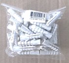 [1006743] พุกพลาสติก #8 สีขาว (50กรัม/แพ็ค)