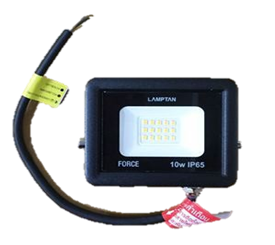 [1006809] -หลอด LED FLOOD LIGHT FORCE 10W. แสง WW. LAMPTAN (QTY 1)