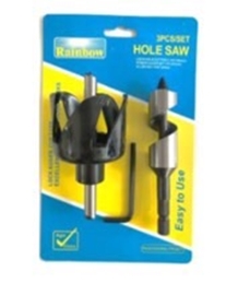 [1006866] โฮลซอว์เจาะลูกบิดประตู 5 เขี้ยว มีคาร์ไบท์  54mm. Rainbow