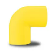 [1007109] ข้องอ 1/2"  NNBC18Y เหลือง NANO