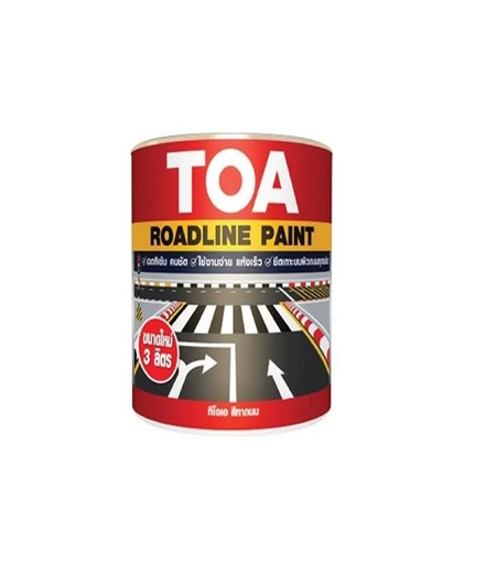 [1007281] สีทาถนน สะท้อนแสง 3 ลิตร  #717 ขาว TOA