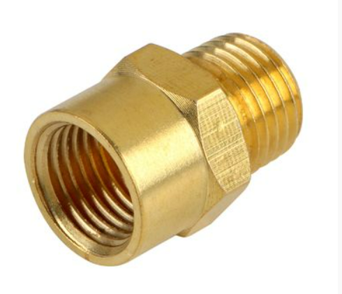 [1007316] นิปเปิ้ลเกลียวในทองเหลือง 1/2"x1/4"