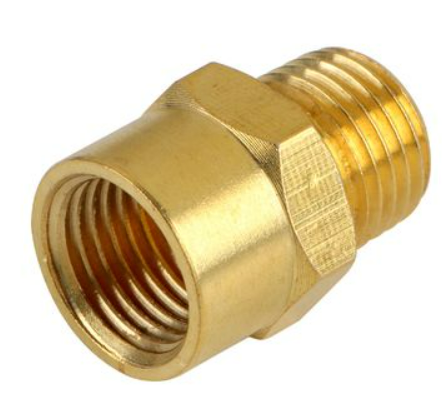 [1007317] นิปเปิ้ลเกลียวในทองเหลือง 1/2"x3/8"