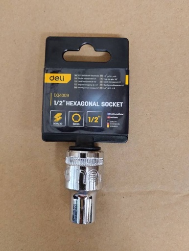 [1007537] ลูกบล็อค 9mm EDQ4009 DELI+