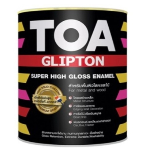 [1007630] สีเคลือบเงา กลิปตั้น G800  1 กล. สีดำ TOA