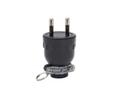 ปลั๊กยางขากลมมีห่วง S-308 มอก. SOKAWA