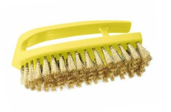 [1000097] แปรงถูพื้นทรงเตารีด ทองเหลือง 020832 สมอ