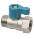 บอลวาล์วมินิ 1/2" ผม สีเขียว SANWA