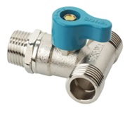 [1000126] บอลวาล์วมินิ 3 ทาง 1/2" ผผผ SANWA