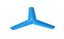 ข้อต่อสายยาง 3ทาง สวมเร็ว 1/2"x5/8"x3/4" รุ่น 512 สีฟ้า