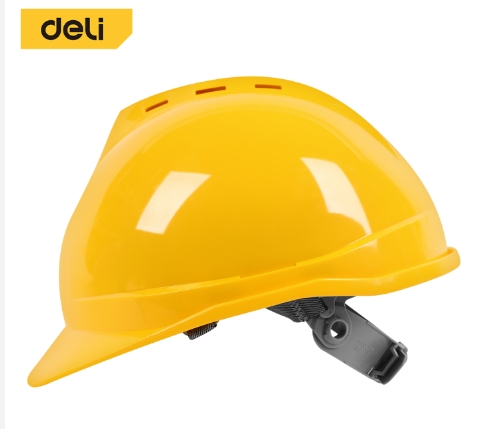 [1007792] -หมวกนิรภัย 54-64mm EDL525021 สีเหลือง DELI+