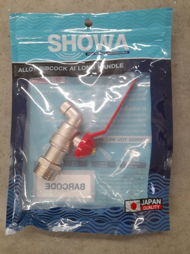 [1007853] -ก๊อกบอลแฟนซี มินิ 1/2" แดง SHOWA=